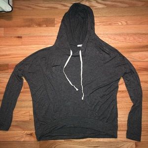 Grey hooded sweater